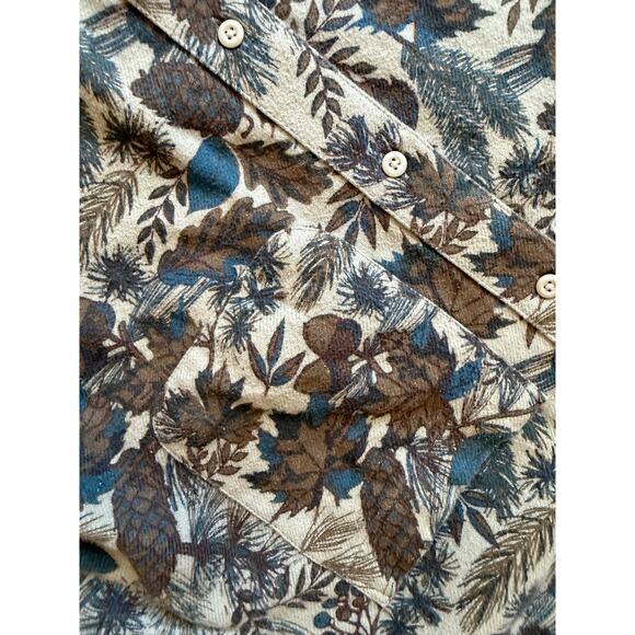 Madewell Men's Sunday Flannel Perfect Fit Shirt in Vetiver Camo Size Large - Picture 3 of 6
